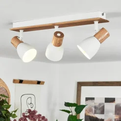 Plafonnier Kouek Ecru, Blanc, 3 Lumieres