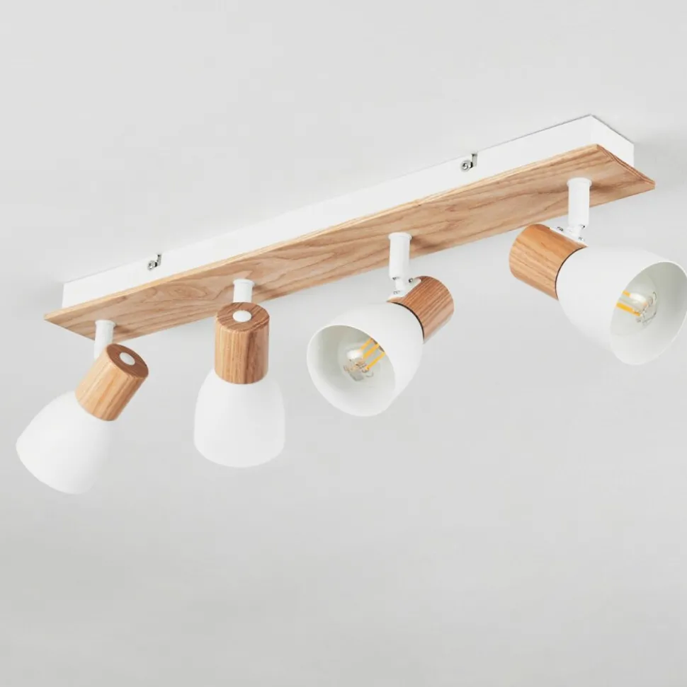 Plafonnier Kouek Ecru, Blanc, 4 Lumieres