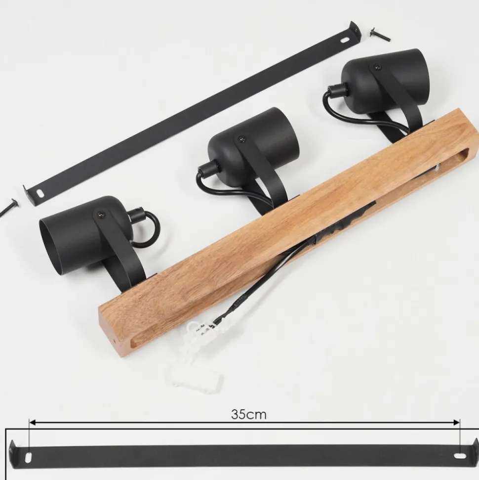 Plafonnier Kouk Ecru, Noir, 3 Lumieres