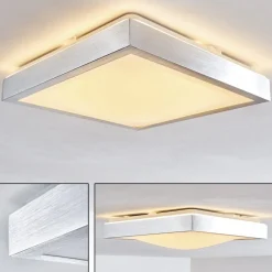 Plafonnier Led Sora Nickel Mat, 1 Lumiere