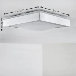 Plafonnier Led Sora Nickel Mat, 1 Lumiere