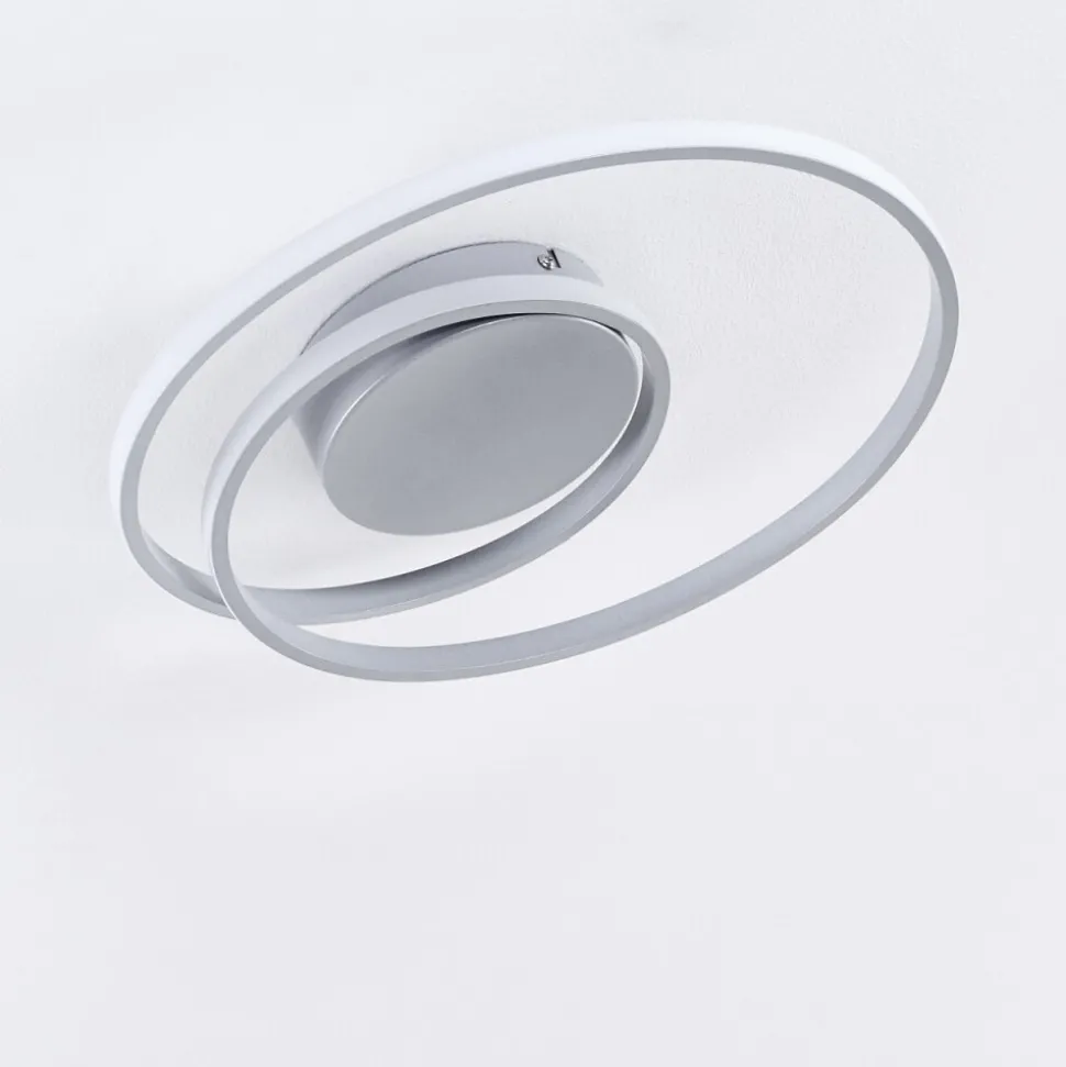 Plafonnier Leksund Led Argente, 1 Lumiere