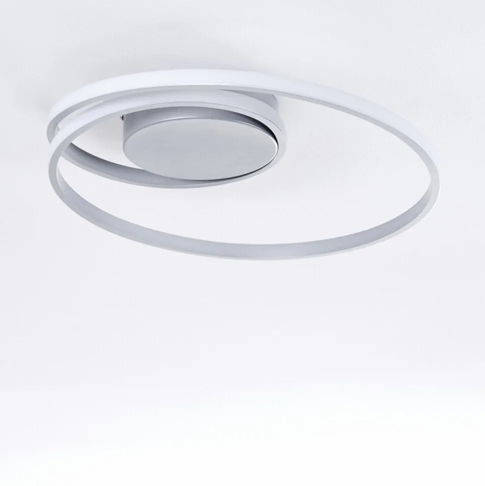 Plafonnier Leksund Led Argente, 1 Lumiere