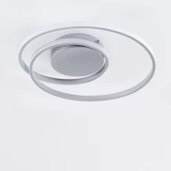 Plafonnier Leksund Led Argente, 1 Lumiere