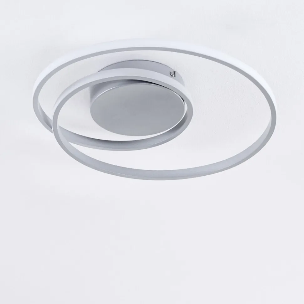 Plafonnier Leksund Led Argente, 1 Lumiere