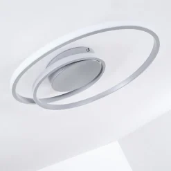 Plafonnier Leksund Led Argente, 1 Lumiere