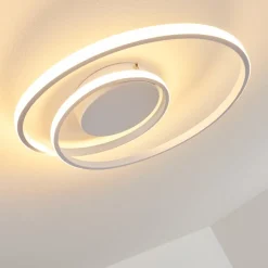 Plafonnier Leksund Led Blanc, 1 Lumiere