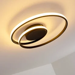 Plafonnier Leksund Led Noir, 1 Lumiere