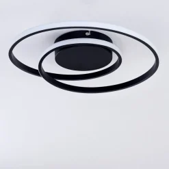 Plafonnier Leksund Led Noir, 1 Lumiere