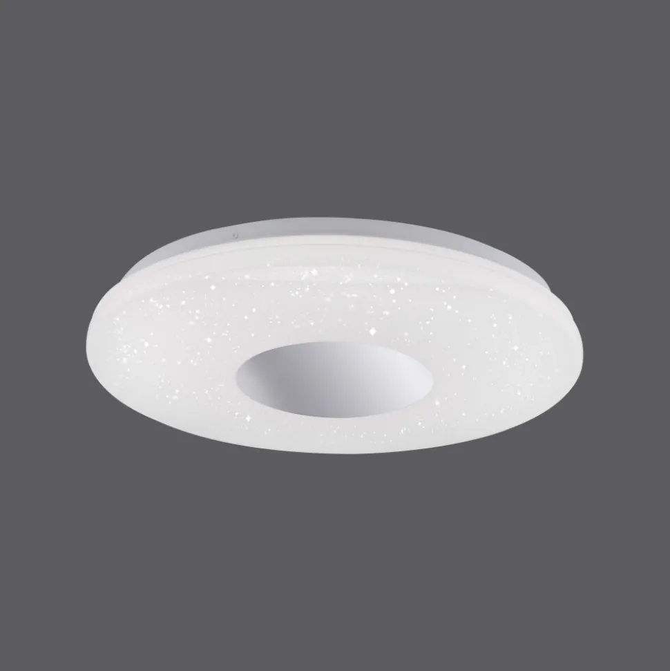 Plafonnier Leuchten Direkt Lavinia Led Chrome, 1 Lumiere, Detecteur De Mouvement