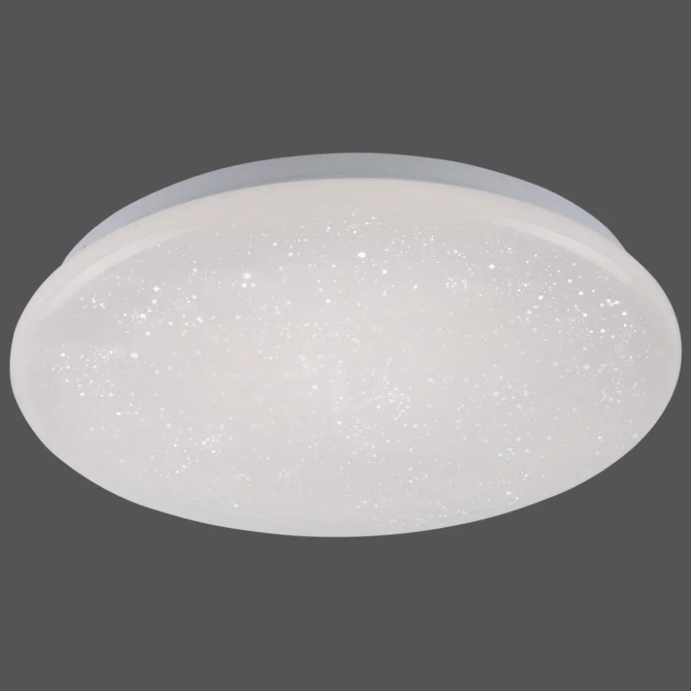 Plafonnier Leuchten Direkt Skyler Led Blanc, 1 Lumiere, Detecteur De Mouvement