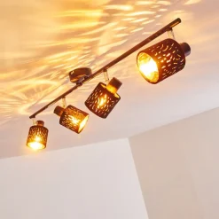 Plafonnier Liared Noir, 4 Lumieres