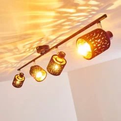 Plafonnier Liared Noir, 4 Lumieres