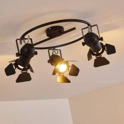 Plafonnier Lichinga Noir, 3 Lumieres