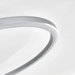 Plafonnier Lithgow Led Argente, 1 Lumiere