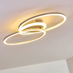 Plafonnier Lithgow Led Argente, 1 Lumiere