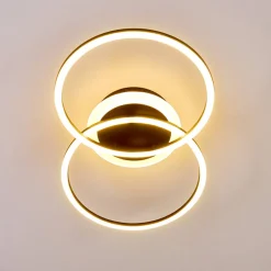 Plafonnier Lithgow Led Noir, 1 Lumiere
