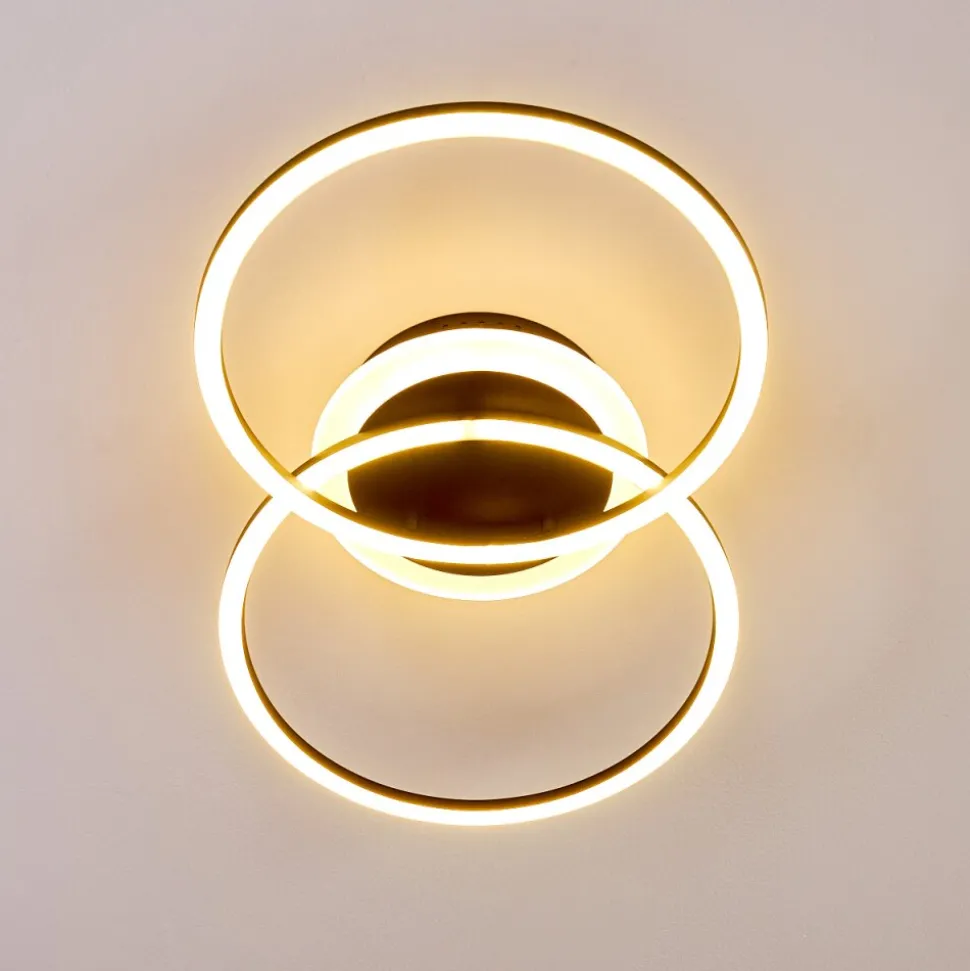 Plafonnier Lithgow Led Noir, 1 Lumiere