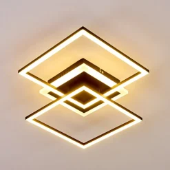 Plafonnier Lithgow Led Noir, 1 Lumiere