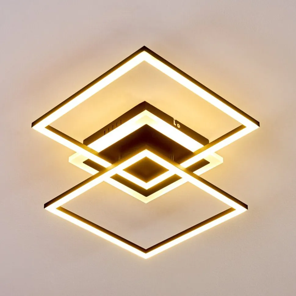 Plafonnier Lithgow Led Noir, 1 Lumiere