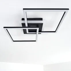 Plafonnier Lithgow Led Noir, 1 Lumiere