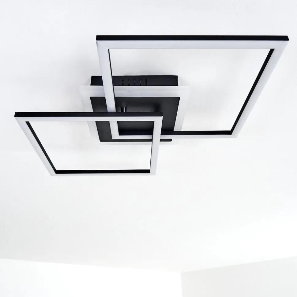 Plafonnier Lithgow Led Noir, 1 Lumiere