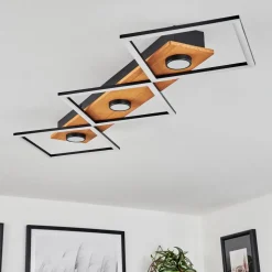 Plafonnier Lomnion Led Ecru, Noir, 1 Lumiere