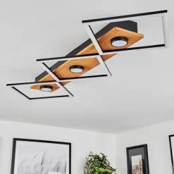 Plafonnier Lomnion Led Ecru, Noir, 1 Lumiere