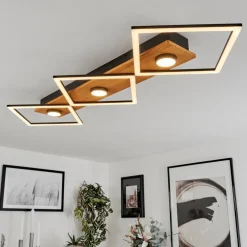 Plafonnier Lomnion Led Ecru, Noir, 1 Lumiere