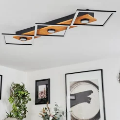 Plafonnier Lomnion Led Ecru, Noir, 1 Lumiere