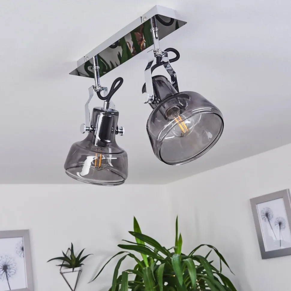 Plafonnier Lulea Chrome, 2 Lumieres