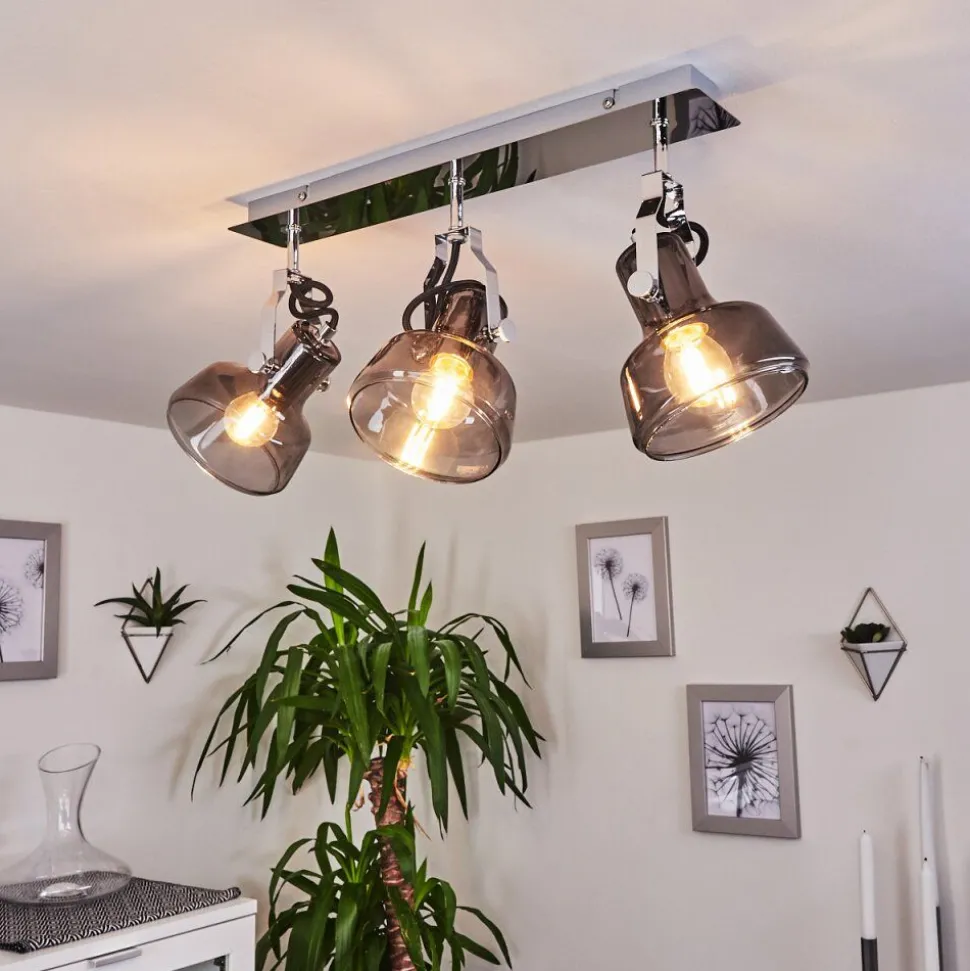 Plafonnier Lulea Chrome, 3 Lumieres