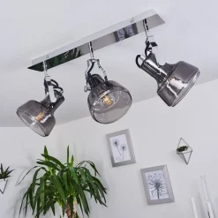 Plafonnier Lulea Chrome, 3 Lumieres