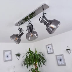 Plafonnier Lulea Chrome, 3 Lumieres