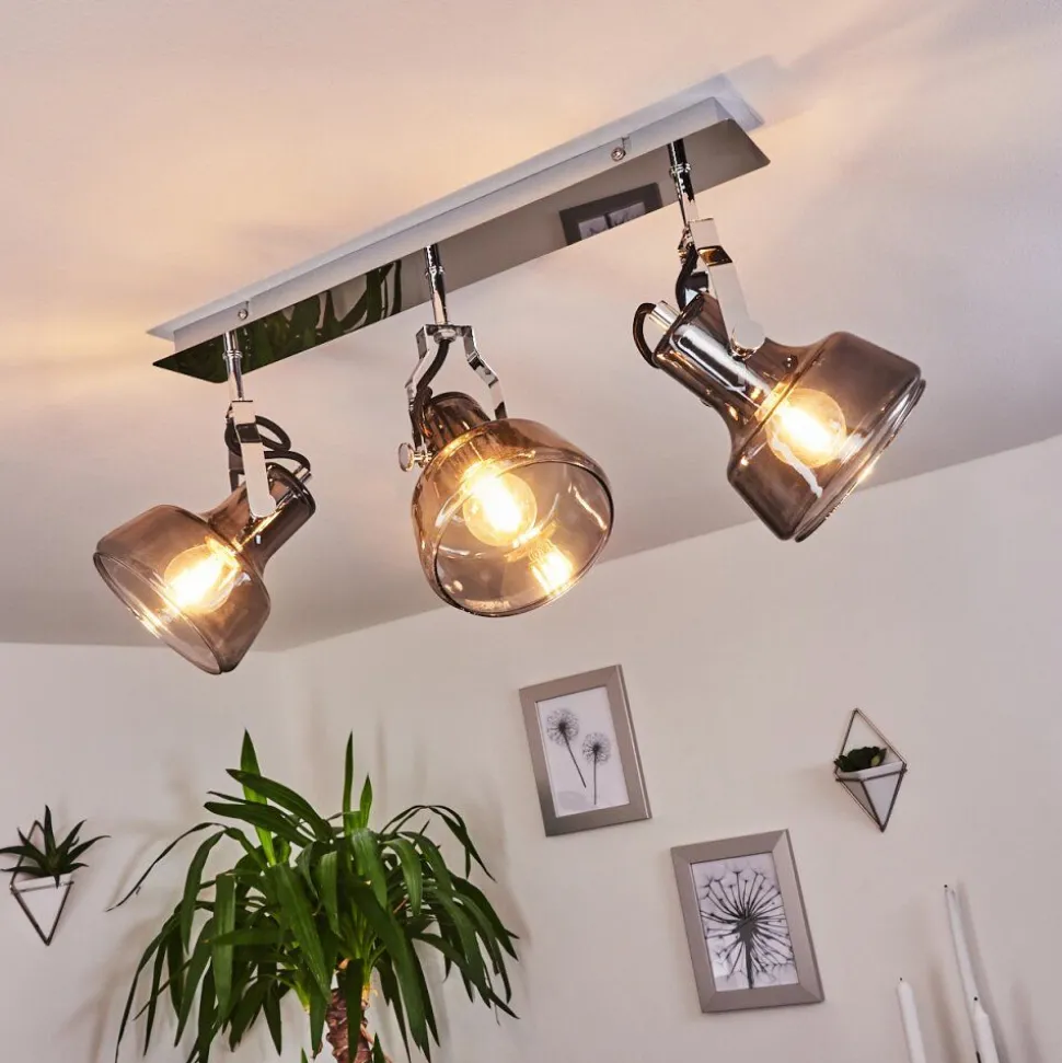Plafonnier Lulea Chrome, 3 Lumieres
