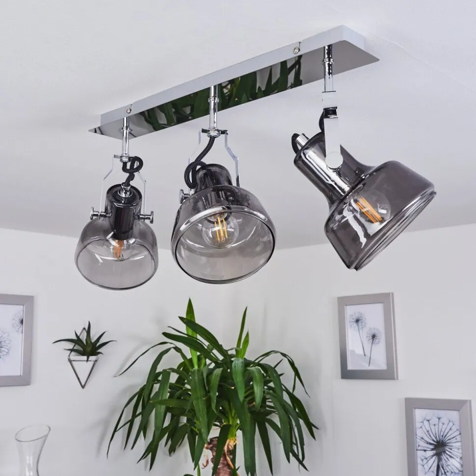 Plafonnier Lulea Chrome, 3 Lumieres