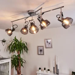 Plafonnier Lulea Chrome, 5 Lumieres
