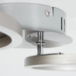 Plafonnier Malanje Led Nickel Mat, 2 Lumieres