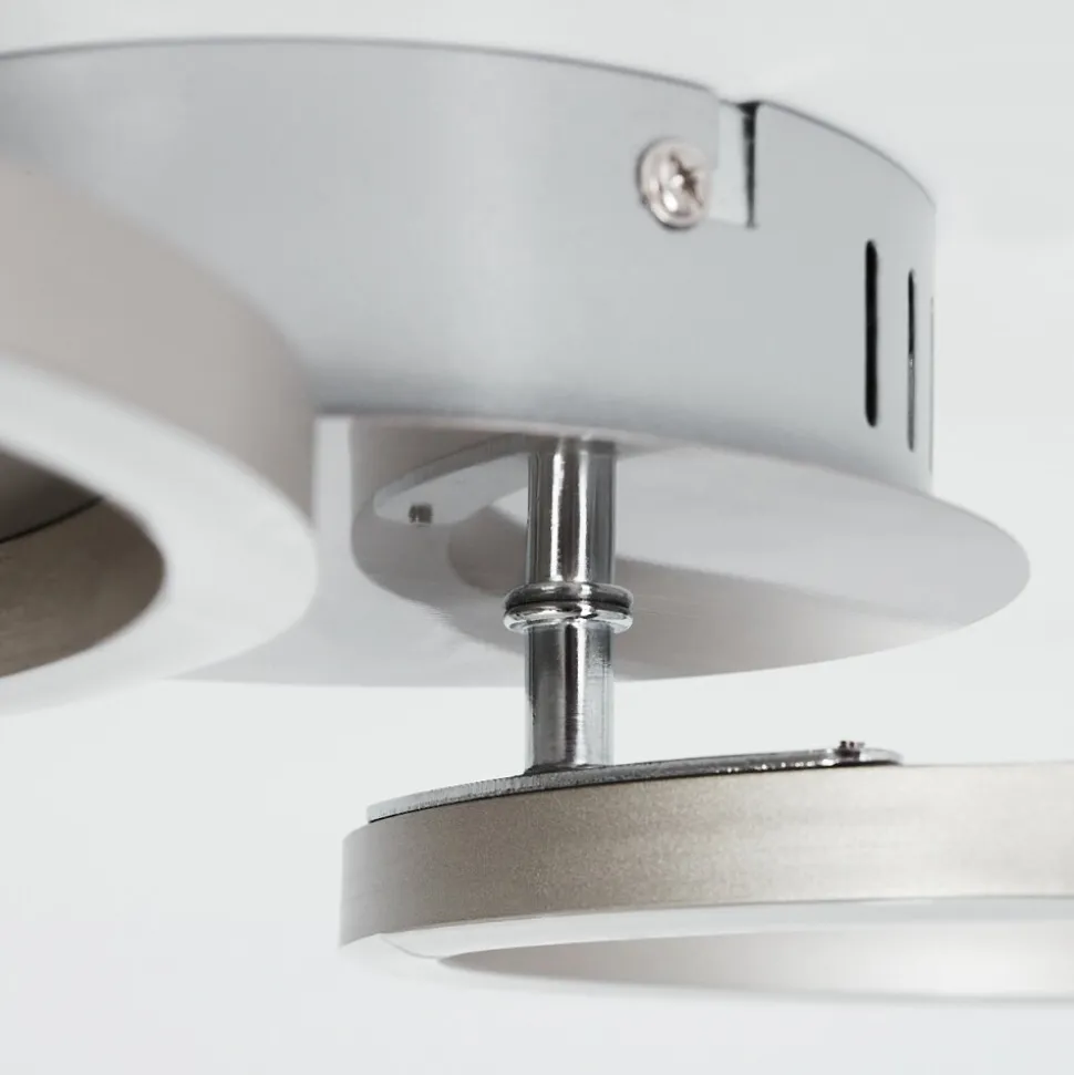 Plafonnier Malanje Led Nickel Mat, 2 Lumieres