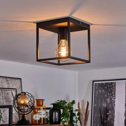 Plafonnier Malao Noir, 1 Lumiere