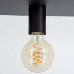 Plafonnier Malao Noir, 1 Lumiere