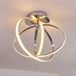 Plafonnier Maluma Chrome, 1 Lumiere