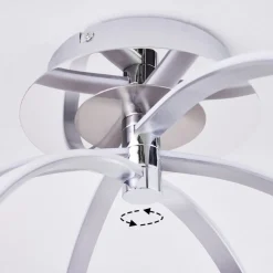 Plafonnier Maluma Chrome, 1 Lumiere