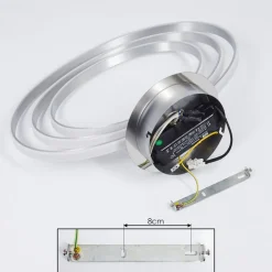Plafonnier Maluma Chrome, 1 Lumiere