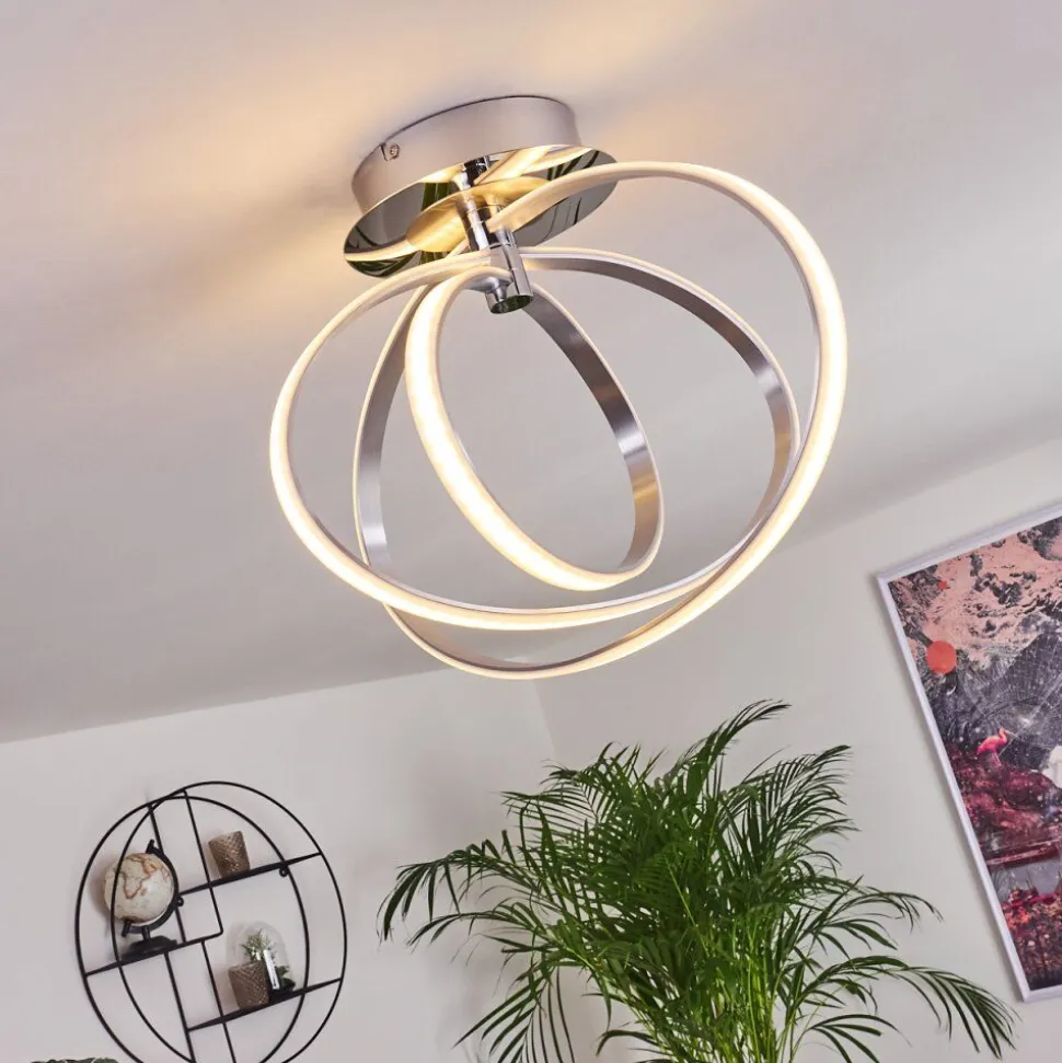 Plafonnier Maluma Chrome, 1 Lumiere