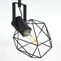 Plafonnier Maracambo Bois Fonce, Noir, 4 Lumieres