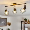 Plafonnier Maracambo Bois Fonce, Noir, 3 Lumieres