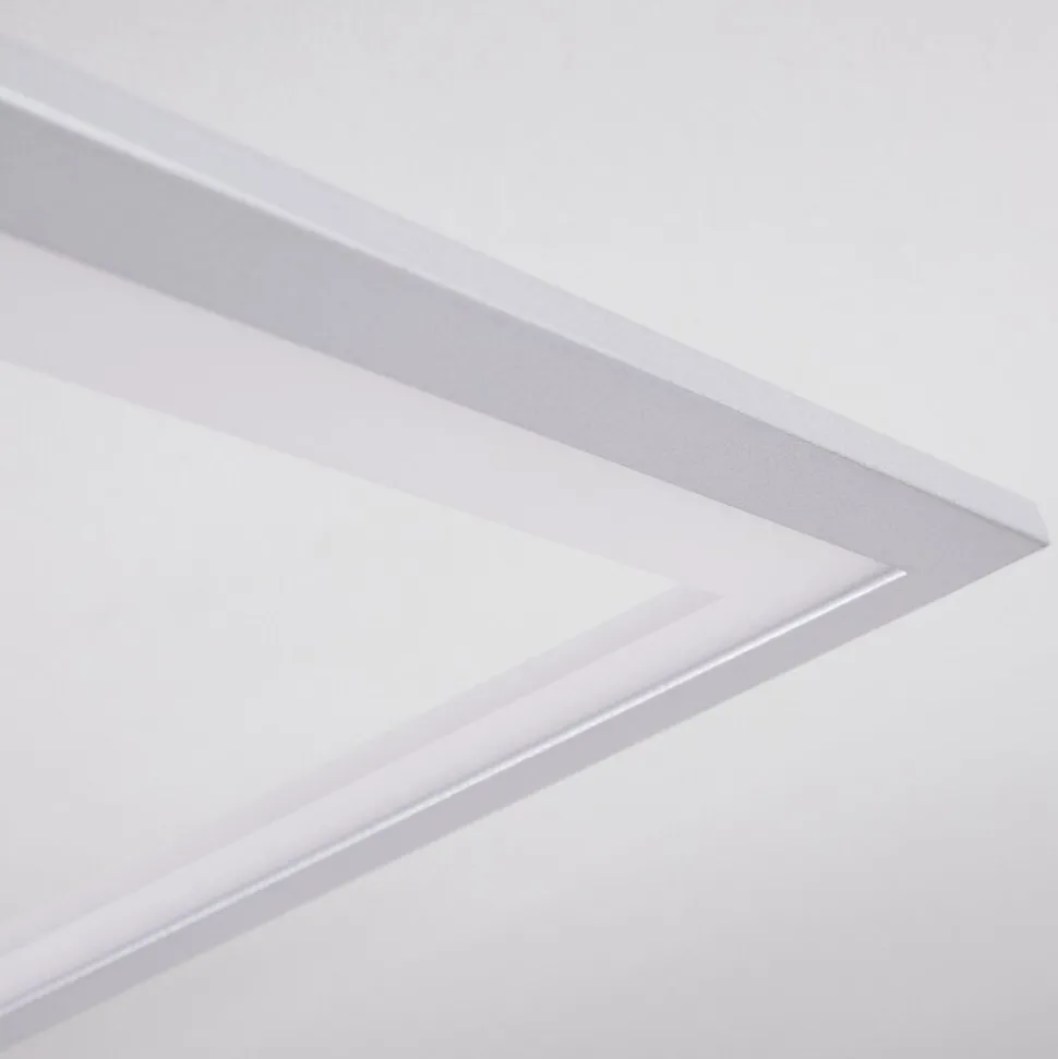 Plafonnier Marcus Led Argente, 1 Lumiere