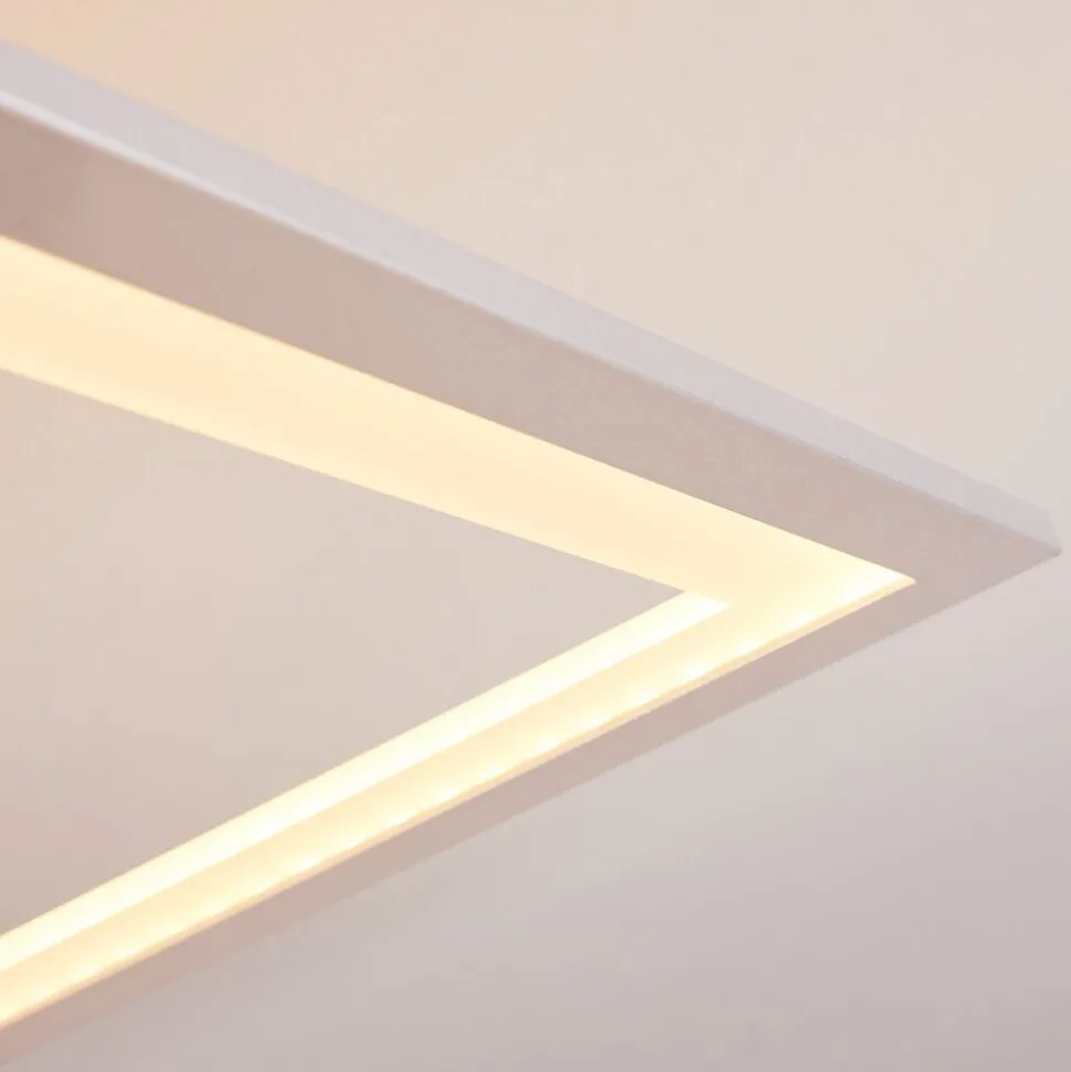 Plafonnier Marcus Led Argente, 1 Lumiere