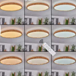 Plafonnier Menthonnex Led Blanc, 1 Lumiere, Telecommandes